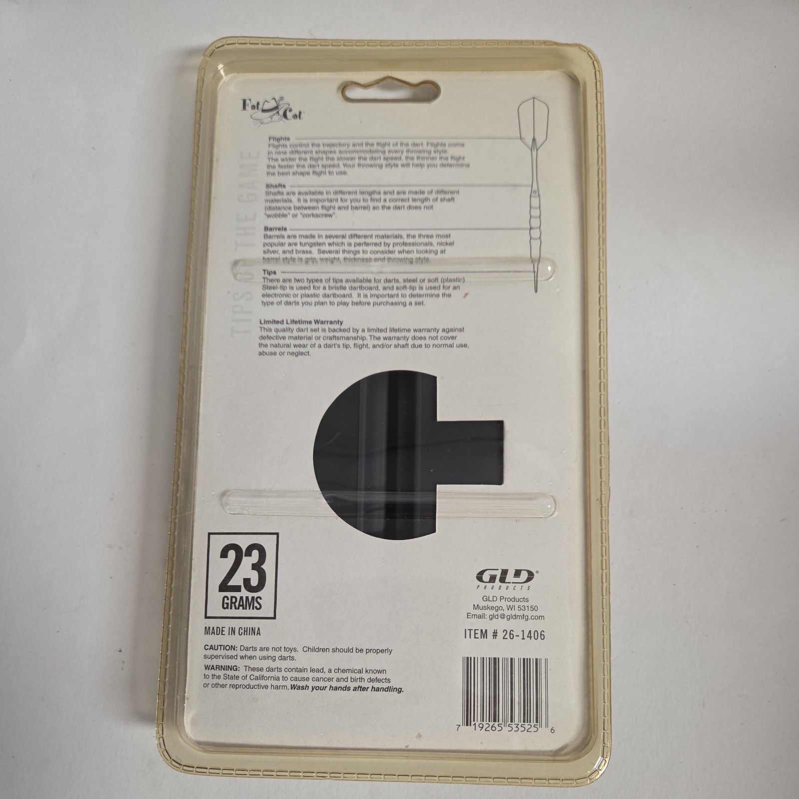 Fat Cat Darts by GLD Products Copper Steel-Tip 23 Grams (New SealedFREE SHIPPING