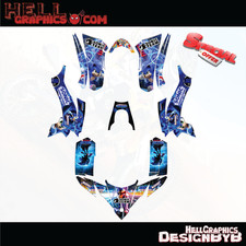 Calcomanías para Yamaha YFZ 50 2017+ Kit Gráfico Pegatinas RT ATV Vinilo Sonic