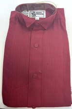 Red Boys 8 Tuxedo Shirt, New Deadstock Vintage Long sleeve Henry Valdise Cranber