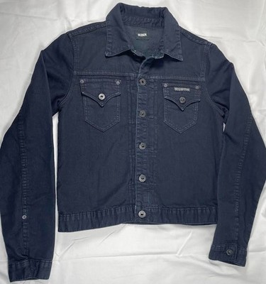 Hudson Black Denim Jean Jacket Women s Size Large