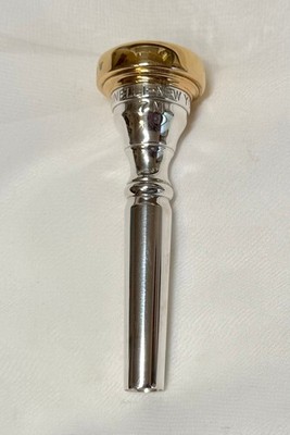 GIARDINELLI 7M/7W Trumpet mouthpiece 27 throat GOLD PLATE Screw Rim ORIGINAL