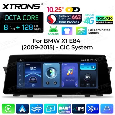 Car Stereo For BMW X1 E84 CIC 10.25'' Android 14 Display Qualcomm CPU 4G 8+128G
