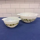 Pyrex Spring Blossom Cinderella Mixing Bowls #443 & #441 Set of 2