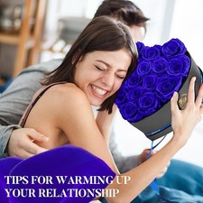 Heart Shape Box 16 Preserved Flower Eternal Love 5 Color Gifts for Women