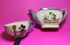 1930  s Hand painted Mickey Mouse children  s China tea set miscellaneous pieces