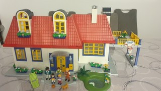 Playmobil 3965 Einfamilienhaus Villa mit Zubehör Einrichtung Und Figuren Vintage