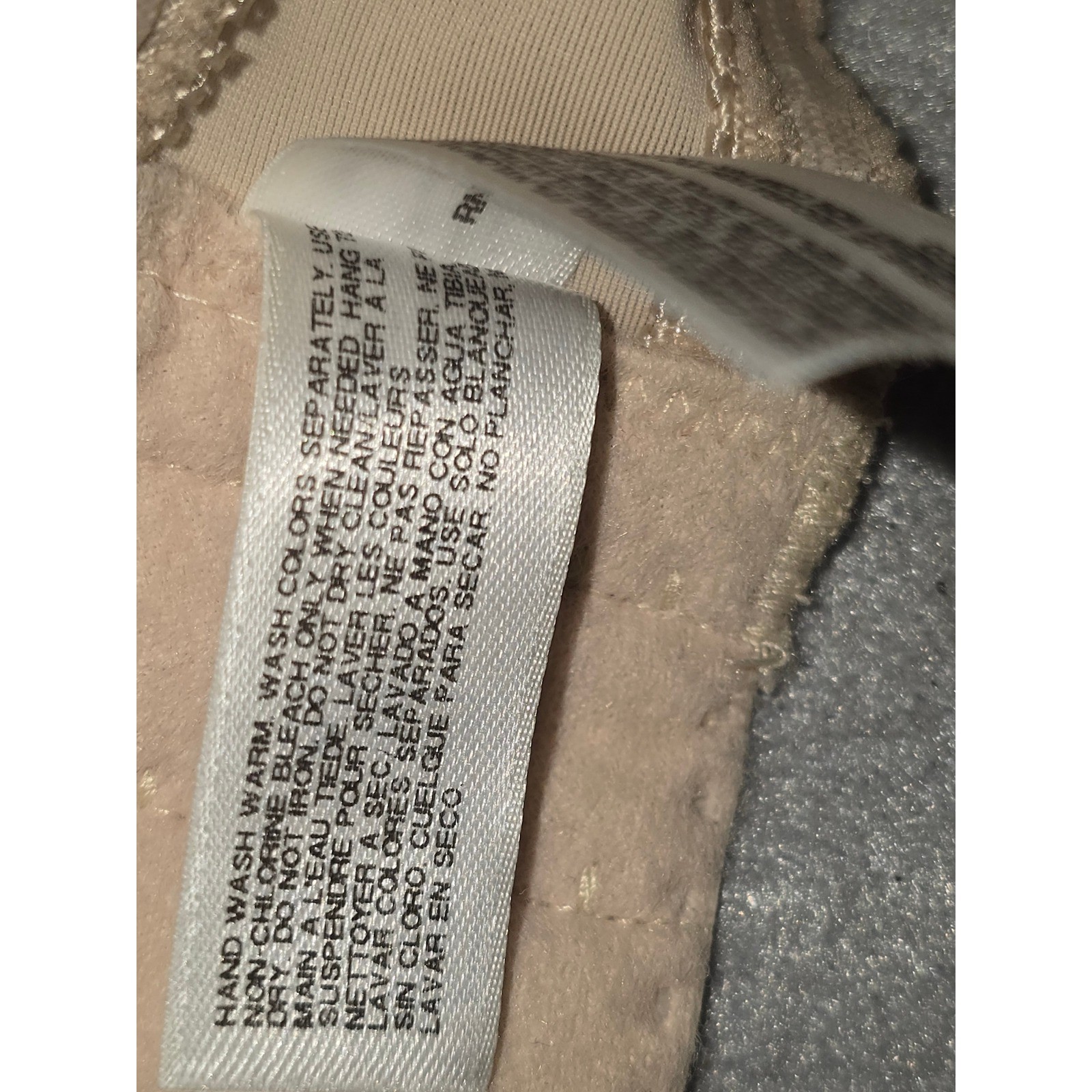 Wacoal Strapless Push Up Bra Beige Lace Up Front Size 36C