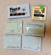 Lot Of  4 Vintage 1986 Ziggy Tom Wilson 3M Post It Notes Plus Bonus 2