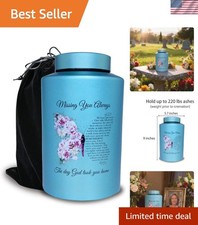 Up to 220 lbs Large Cremation Urns for Adult Male Female Ashes, Funeral Decor...