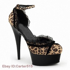 Ladies Women's High Heel Fashion Shoes Stage Show Nightclub Casual Party Sandals