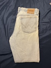 Vintage Wrangler Rugged Wear Jeans Mens 33x32 Light Wash Denim Straight Leg 90s