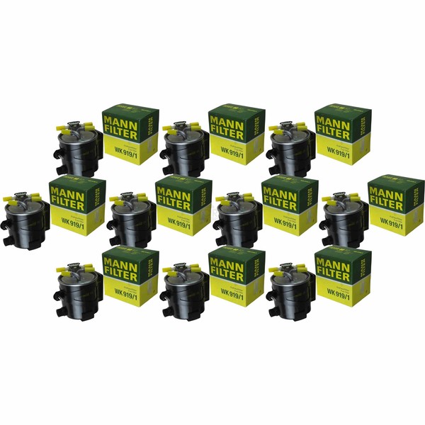 10X MANN-FILTER Kraftstofffilter Fuel Filter WK 919/1-image