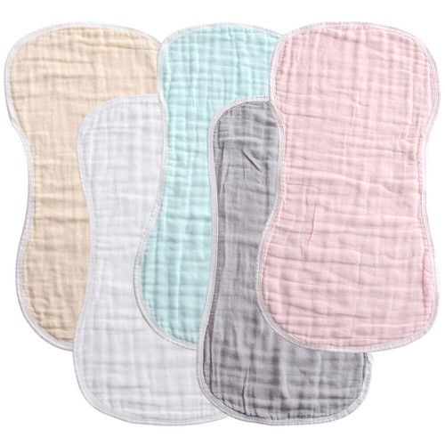 5 Pcs Burp Cloth Burping Cloths for Babies Girl Baby Towels Newborn