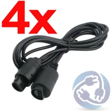 LOT 4X Extension Cable Cord Adapter for Nintendo 64 N64 Controller Gamepad 6ft