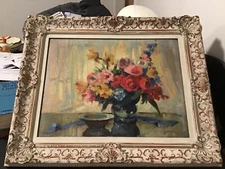 G H Williams Garden Bounty oil painting floral still life