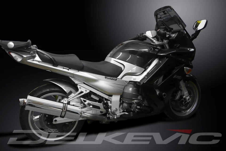 Yamaha FJR1300 06-24 Delkevic Slip On 18" Stainless Oval Muffler Exhaust Kit - Image 4 of 4