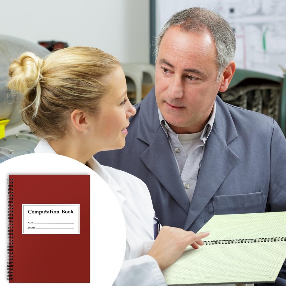 Fuyoooo 2 Pcs Computation Notebook Engineering Notebook for Drawings ...