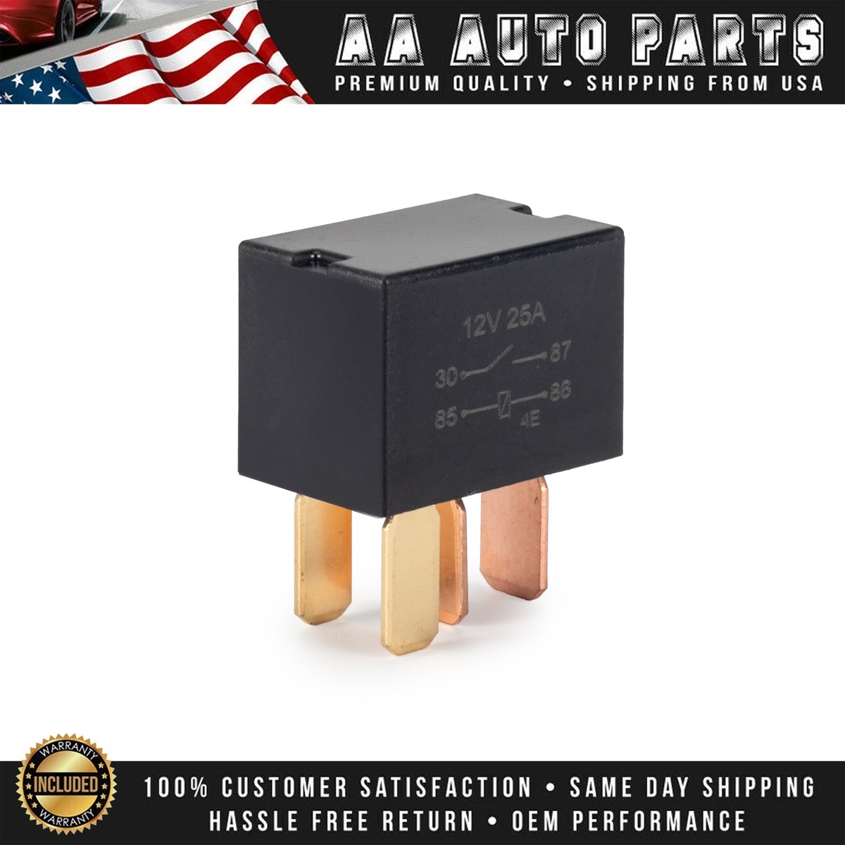 4X Relay for 2003-2019 Honda Odyssey Acura 25A 12V 4 Pin RY737