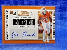 2019 Contenders Draft Picks College Ticket Jordan Brailford #283 Rookie Auto RC
