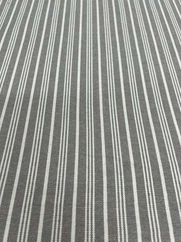 ian mankin fabric powder grey stripes 10mtrs - Picture 3 of 5
