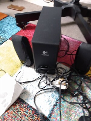 Logitech S220 Computer Lautsprechersystem mit Subwoofer AUX 3,5mm