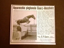 Vintage Advertising Collectors Goerz Anschutz Horse Photo Lens