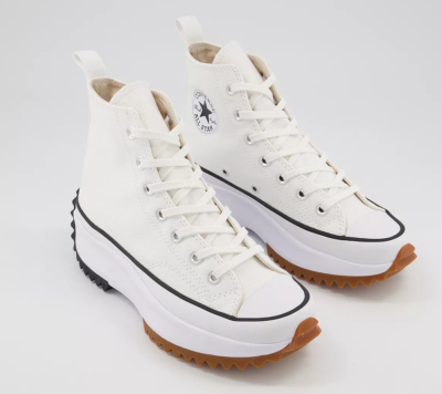 Converse Run Star Hike Hi and Low Top Canvas Trainers White
