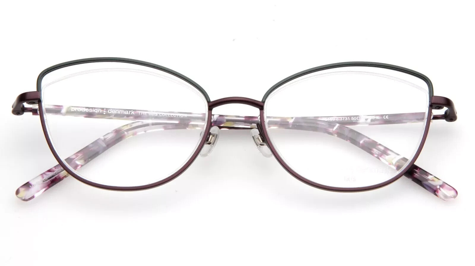 Monture lunettes de vue femme Prodesign Denmark 5169 prune œil de chat