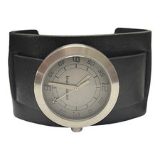 Bruno Banani Unisex Armband Uhr Schwarz Leder