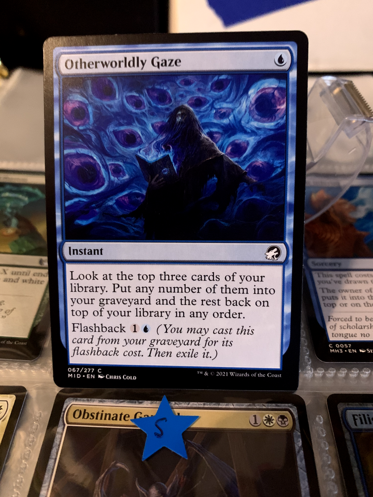 Mystical Otherworldly Gaze Innistrad Midnight Hunt Regular Art MTG Card