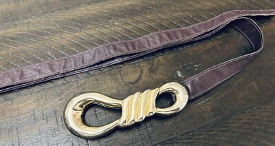 Hattie Carnegie Belt Buckle HATTIE CARNEGIE 1950s Belt Gold Tone Omega Snake Coil Love  main image 3