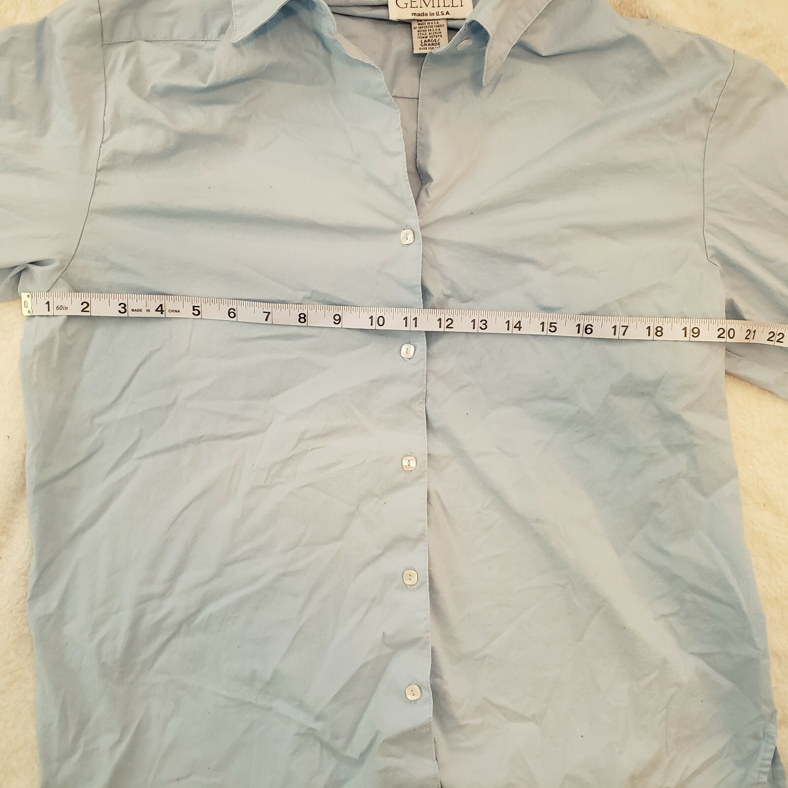 Gemilli Large Button Up Long Sleeve Collared Shir… - image 6