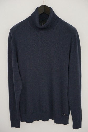 Men HUGO BOSS Jumper Dark Blue Wool 