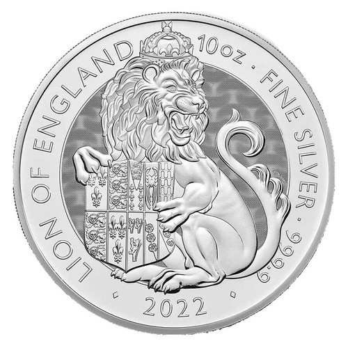 2021 UK Queen's Beasts 10 Oz Silver Proof Completer Coin 42/175