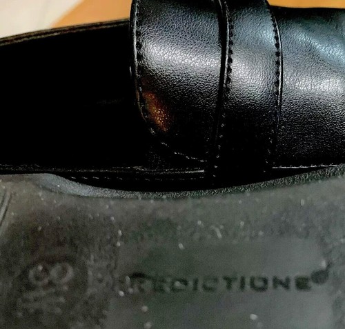 Comfort Plus Predictions Keilabsatz schwarz Kunstleder dekorative Pantolette Clogs Größe 8 W - Bild 4 von 5