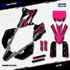 Gray & Pink Slick Racing Graphics kit fits 15-21 Yamaha Yz85 YZ 85 # Decal