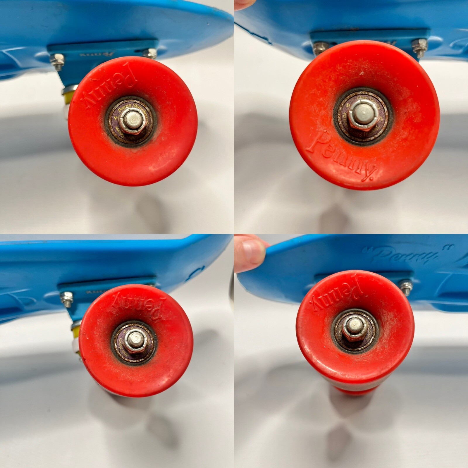22" Skateboard - Penny Nickel Blue Board Red Wheels