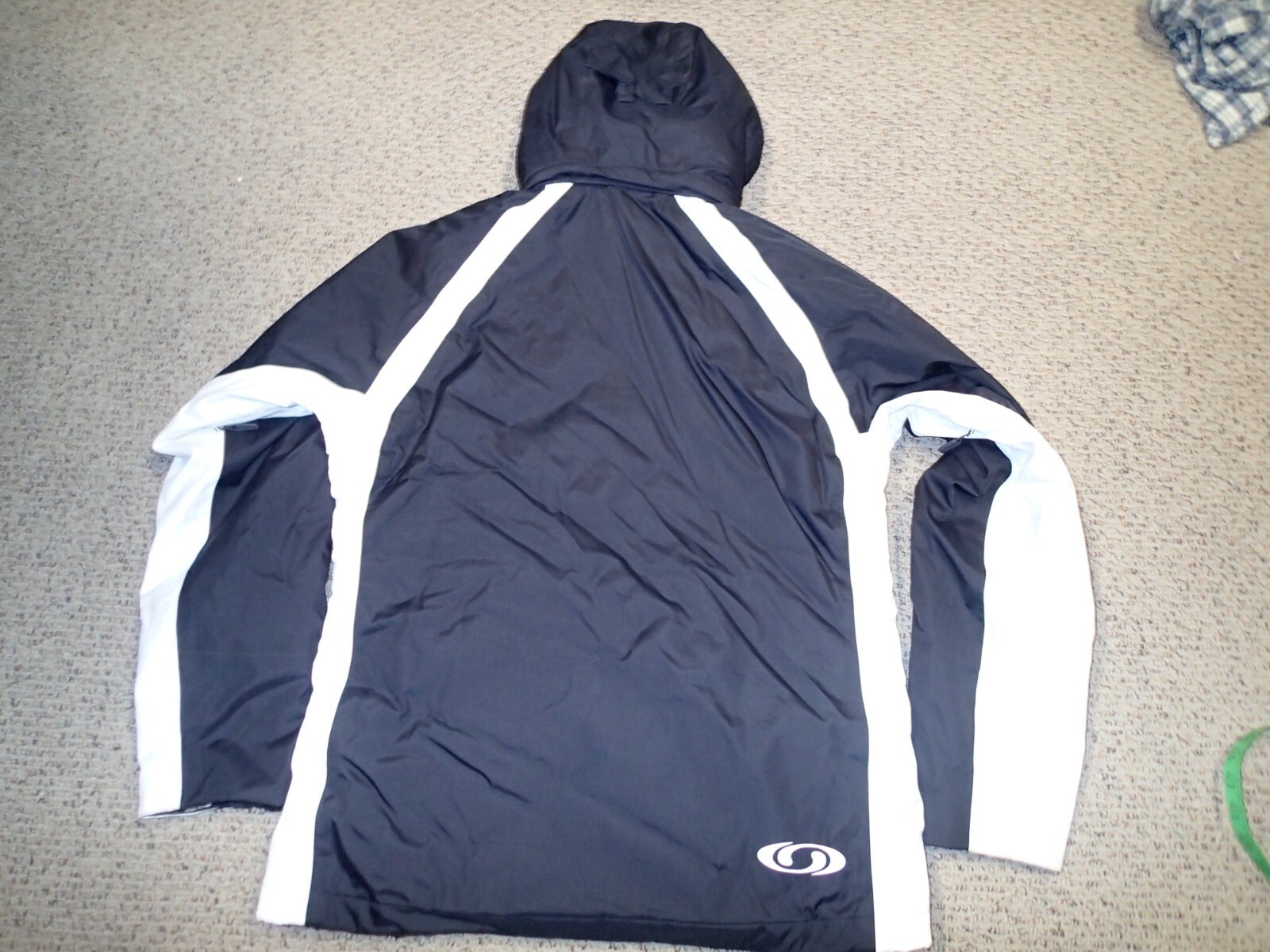 SALOMON 8K CLIMA PRO GIACCA SCI CON CAPPUCCIO donna taglia XL nero bianco