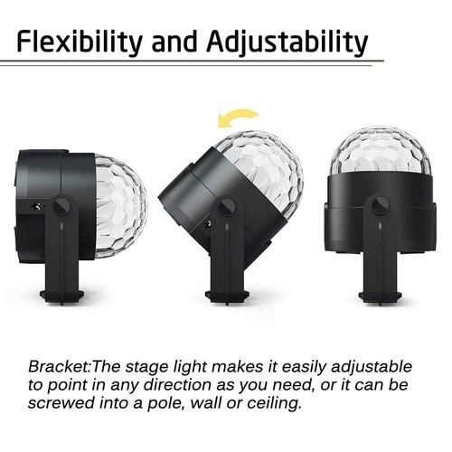 Party Magic Ball Light LED Party Disco RGB Rotating Laser Projector Stage Lights - Picture 10 of 12