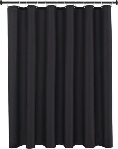 BATHROOM SHOWER CURTAIN Fabric Assorted Colors 72''x72'' Weighted - Picture 11 of 34