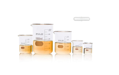 ULAB Beaker Set with Magnetic Stir Bar Offered, 5 Sizes