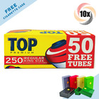 10x Boxes TOP Premium Filter Tubes Regular King Size Cigarette RYO 2500 Tubes