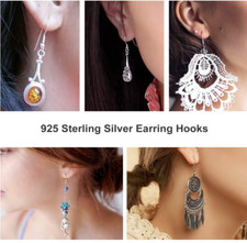 925 Sterling Silver Earring Hooks For Jewelry Making Supplies Kit 120Pcs 60pairs