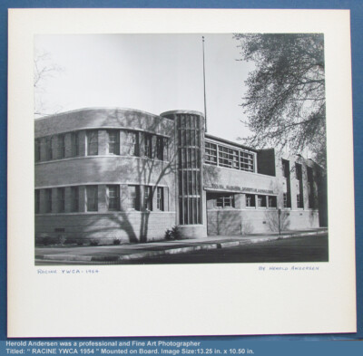 1950's Original HEROLD ANDERSEN PHOTO JOURNALIST '' YWCA '' RACINE, WI