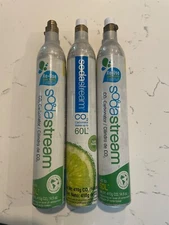 Sodastream 60 Liter CO2 Carbonator Canister 60L Soda Stream 14.5 oz Empty