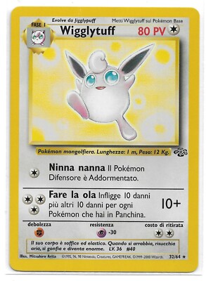 Pokemon 1999 ITALIAN Jungle Wigglytuff Non Holo Rare Card Lightly Played 32/64 | eBay Pokemon 1999 ITALIAN Jungle Wigglytuff Non Holo Rare Card Lightly Played 32/64 | eBay