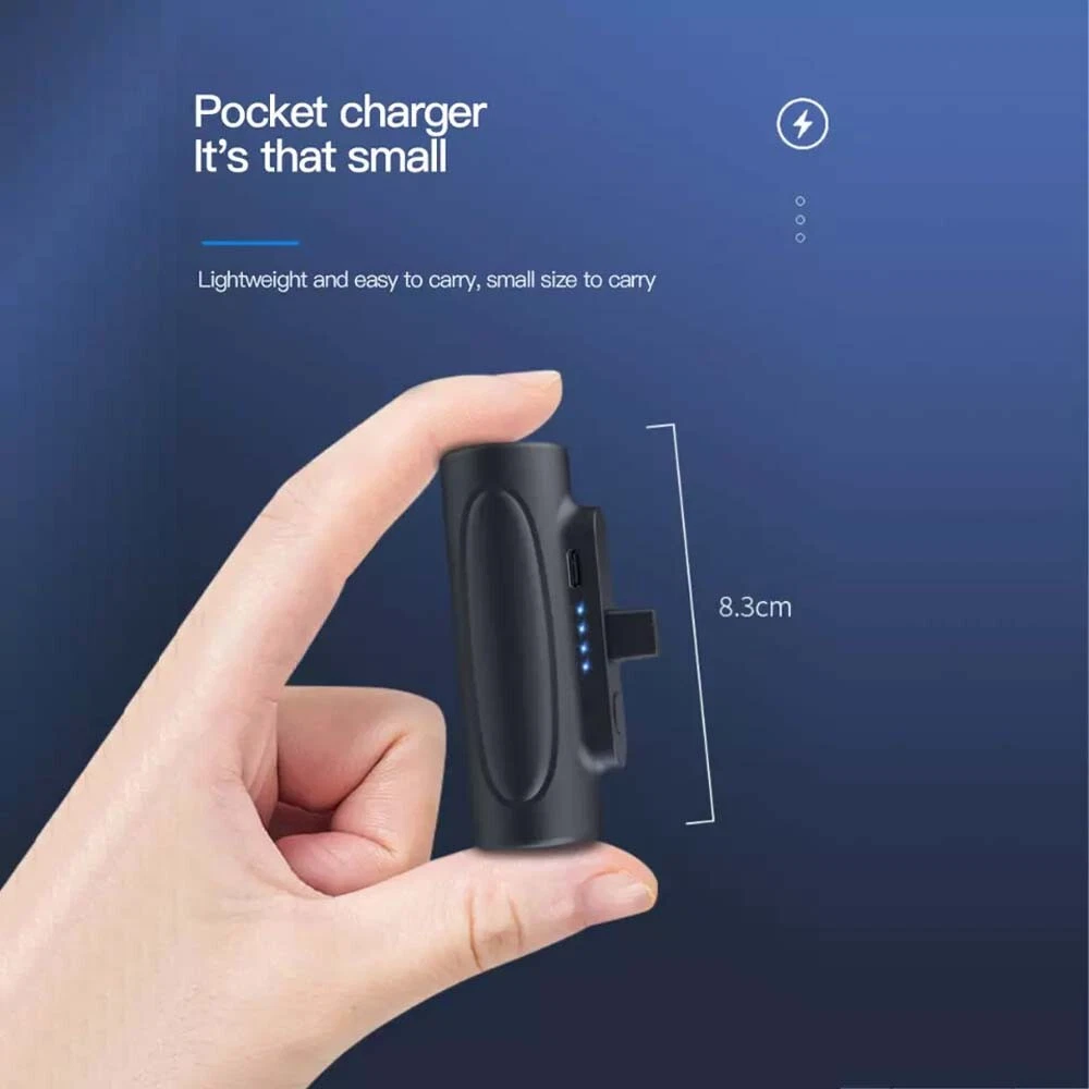 5000mAh Power Bank Portable Charger for iPhone 15 14 13 External Battery Backup
