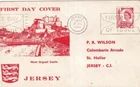Jersey 1964 2d Definitive FDC Slogan cancel typed VGC