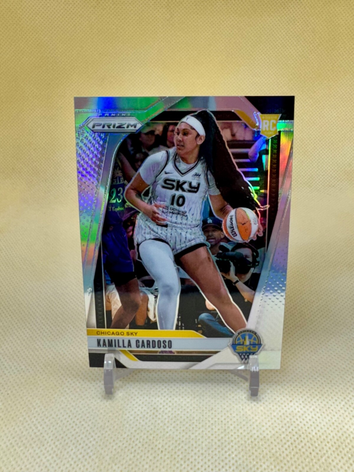 Kamilla Cardoso 2024 Panini Prizm WNBA SILVER PRIZM ROOKIE CARD RC #93 Sky