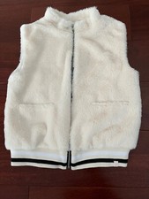Sovereign Code Faux Fur Sleeveless Vest, Ivory, Soft, Girls Size 7, New w/o Tags
